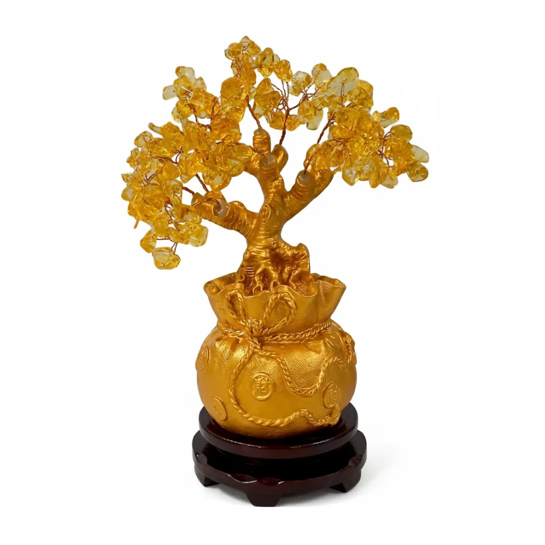 ARBOL DEL DINERO DORADO 25 X 18 A05055