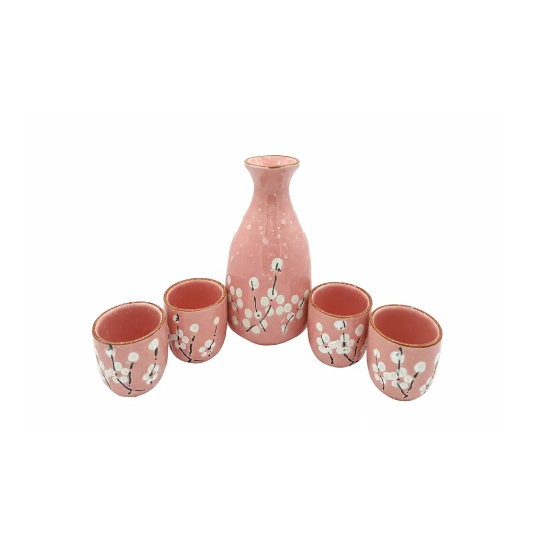 SET SAKE ROSADO 5PCS A02358