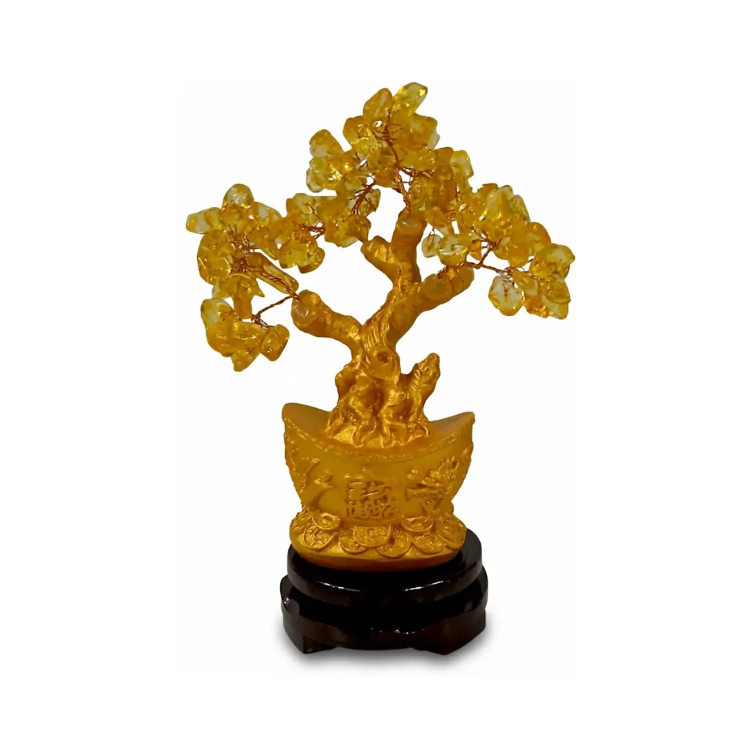 ARBOL DEL DINERO DORADO 18 X 14 A05058