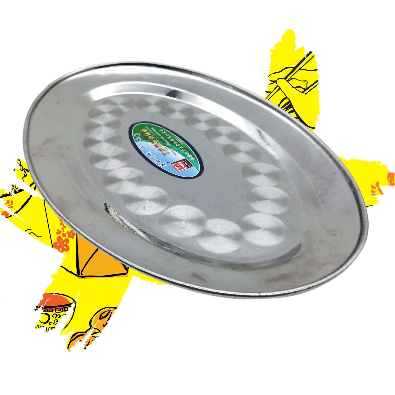 PLATO OVALADO SS 22CM A01055