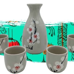 SET SAKE GRIS 5PC A02359