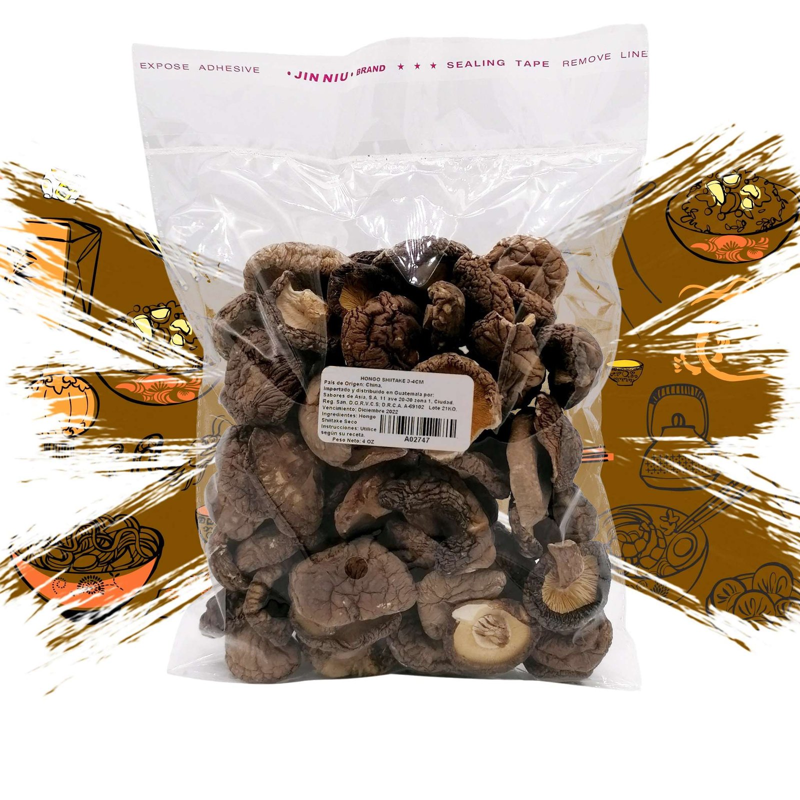 HONGO SHITAKE 3-4 4OZ A02747