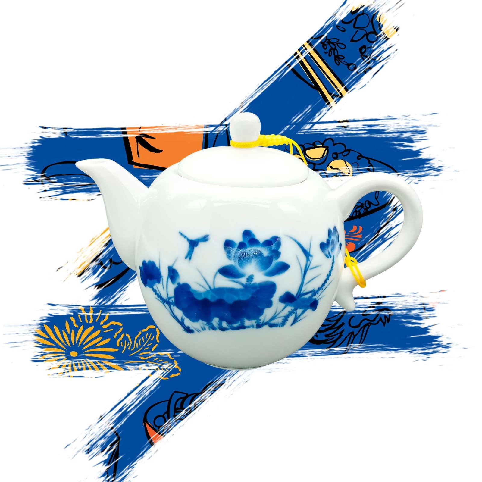 TETERA LIBELULA 14*9.7*8.5CM 300ML A03988