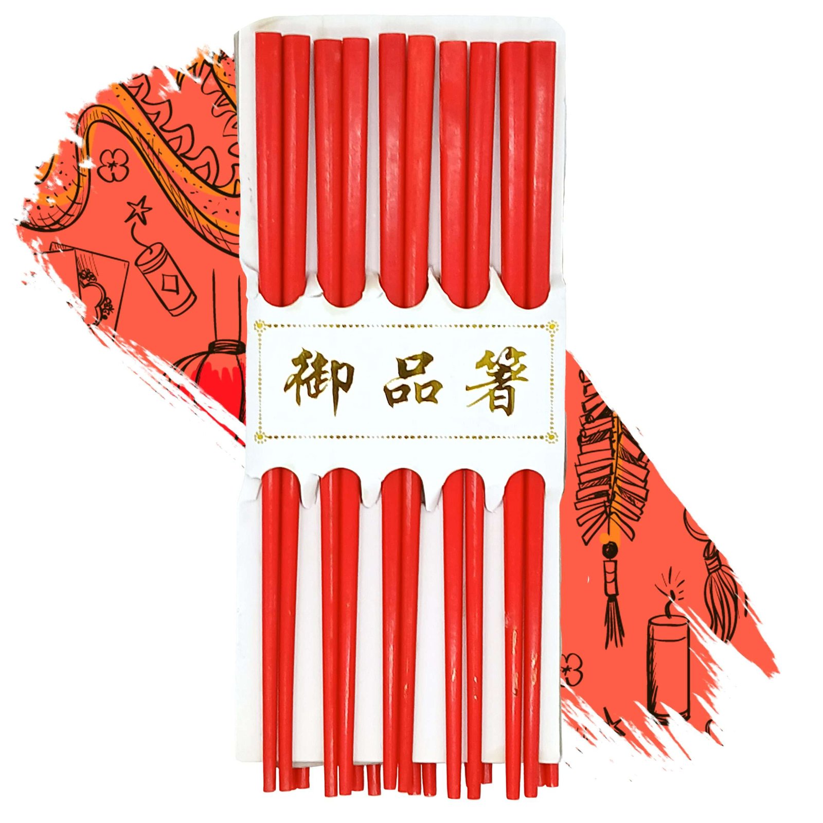 PALILLOS PLASTICOS ROJOS 26CM A04161