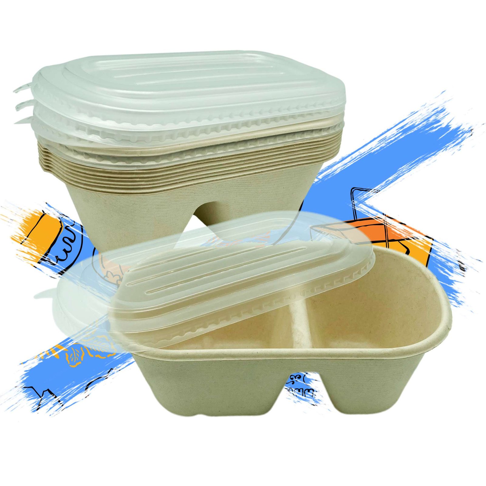 RECIPIENTE 1000ML 10U A04275