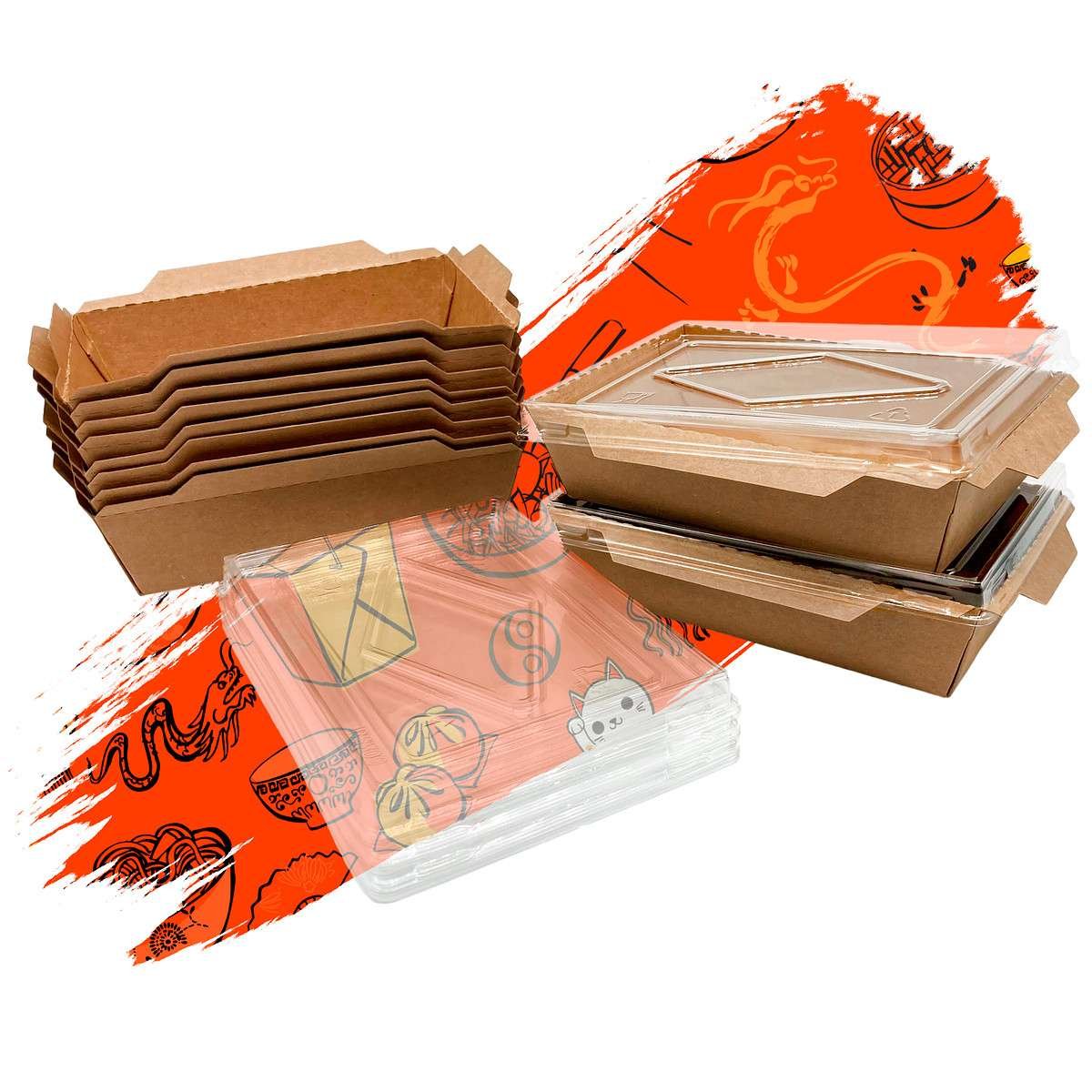 BANDEJA CON TAPADERA 15X10X3.3CM 10U A04348