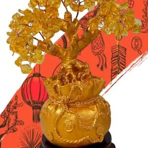 ARBOL DEL DINERO DORADO 25 X 18 A05055