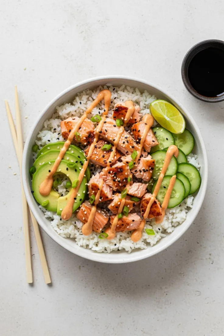 Salmon Rice Bowl Viral de TikTok | Receta Emily Mariko Fácil Agrochina Express GT